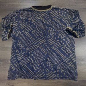 Vtg B Way 34th St Cotton Pattern Shirt